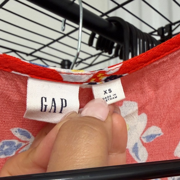 Gap Women's Floral Wrap Spring Dress size XS - Picture 3 of 7